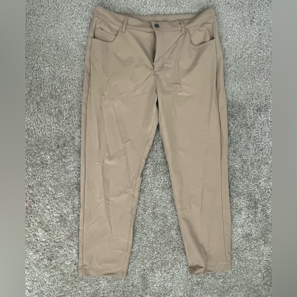 Fabletics Tan Chinos Classic Cotton Blend